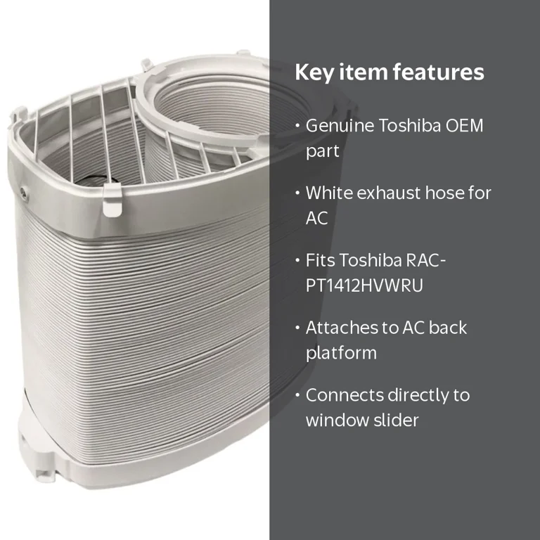 ウェア TOSHIBA OEM Toshiba Air Conditioner AC White Exhaust Hose Originally