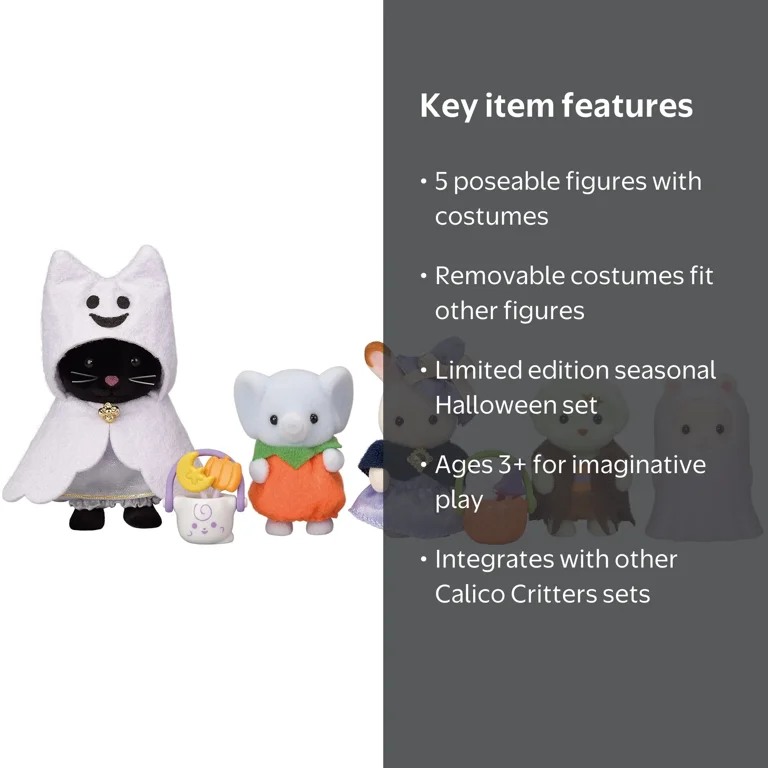 Limited Edition Calico Critters Halloween Set with 5 Figures
