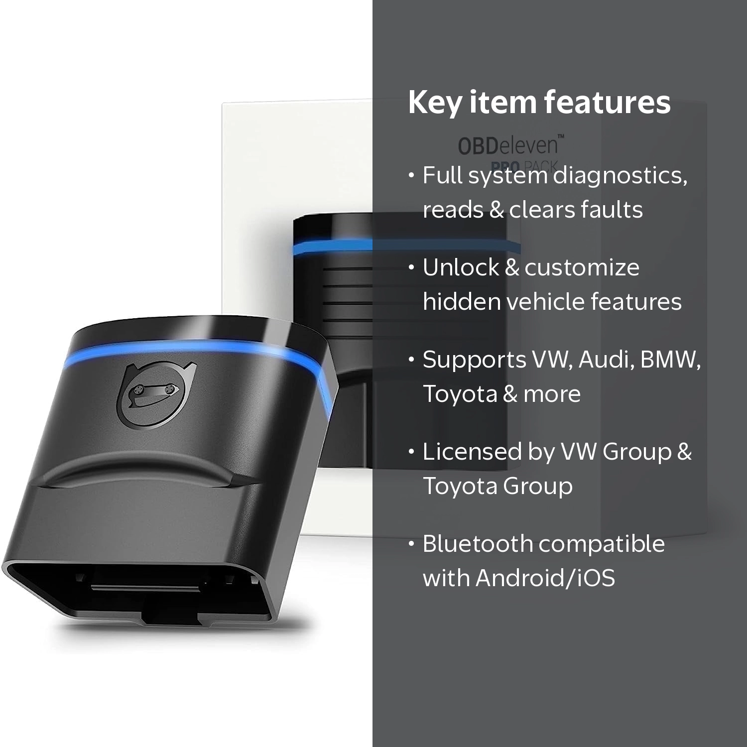 OBDeleven, Car Diagnostic Scanner, Pro Pack, Bluetooth, Check