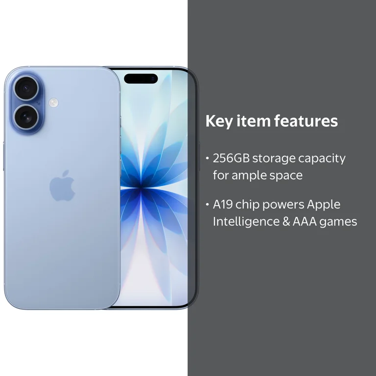 Verizon iPhone 17 256GB Mist Blue - Walmart.com
