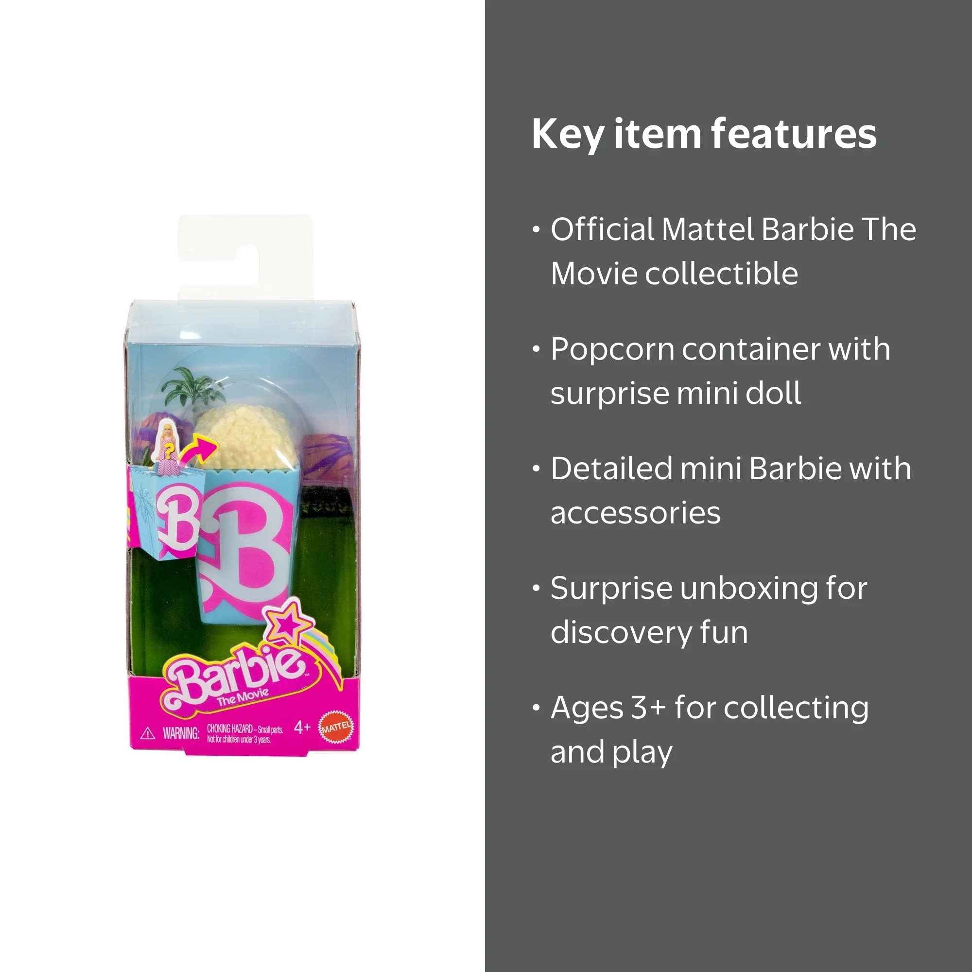 Mattel Barbie The Movie Mini BarbieLand Dolls Popcorn – Barbie