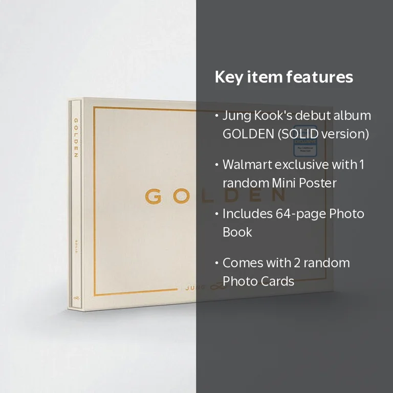 Jung Kook (BTS) - GOLDEN (SOLID) (Walmart Exclusive) - Music