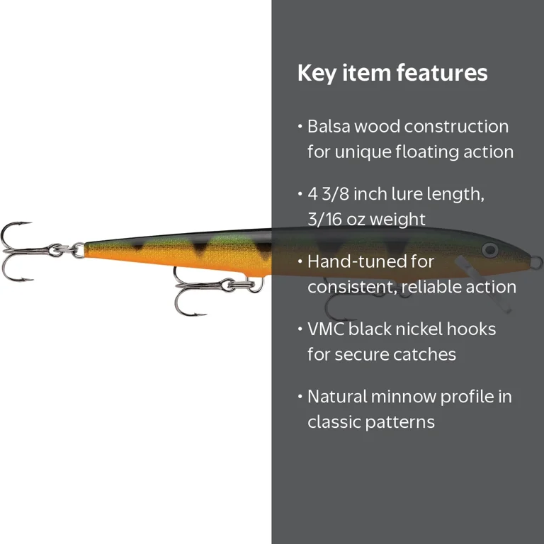 Rapala Original Floating Minnow F11, 4 3/8