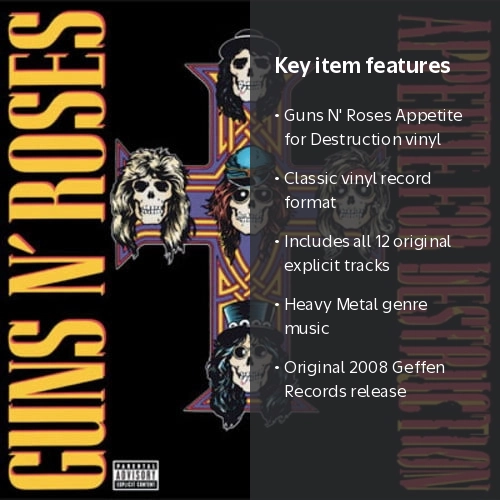 Guns N' Roses - Appetite for Destruction Album - Heavy Metal Vinyl