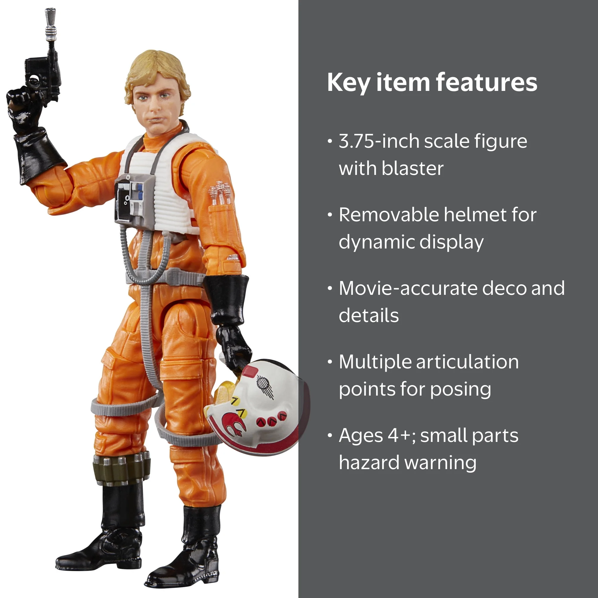 Star Wars, Action Figure, Luke Skywalker, 3.75 Inch - Walmart.com