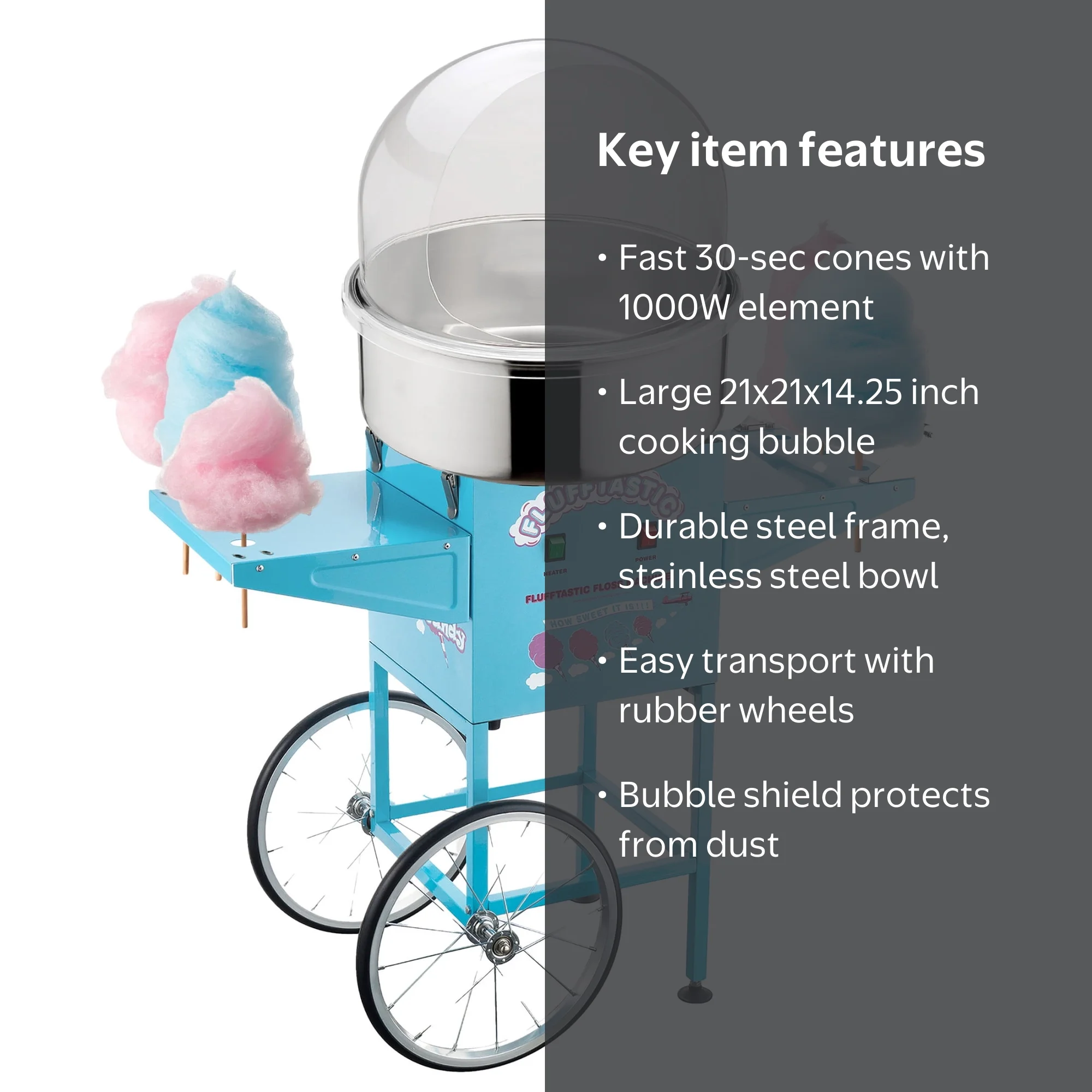 Free Shipping! Great Northern Popcorn Cotton Candy Machine Floss