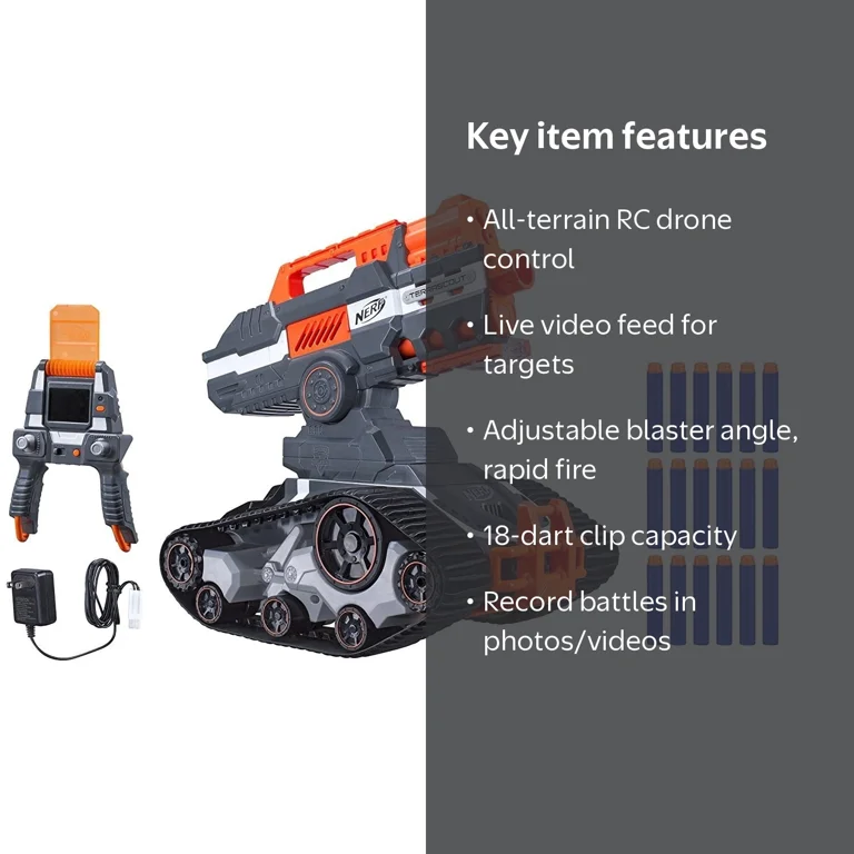 NERF - N-Strike Elite - Terrascout Remote Control Drone Blaster
