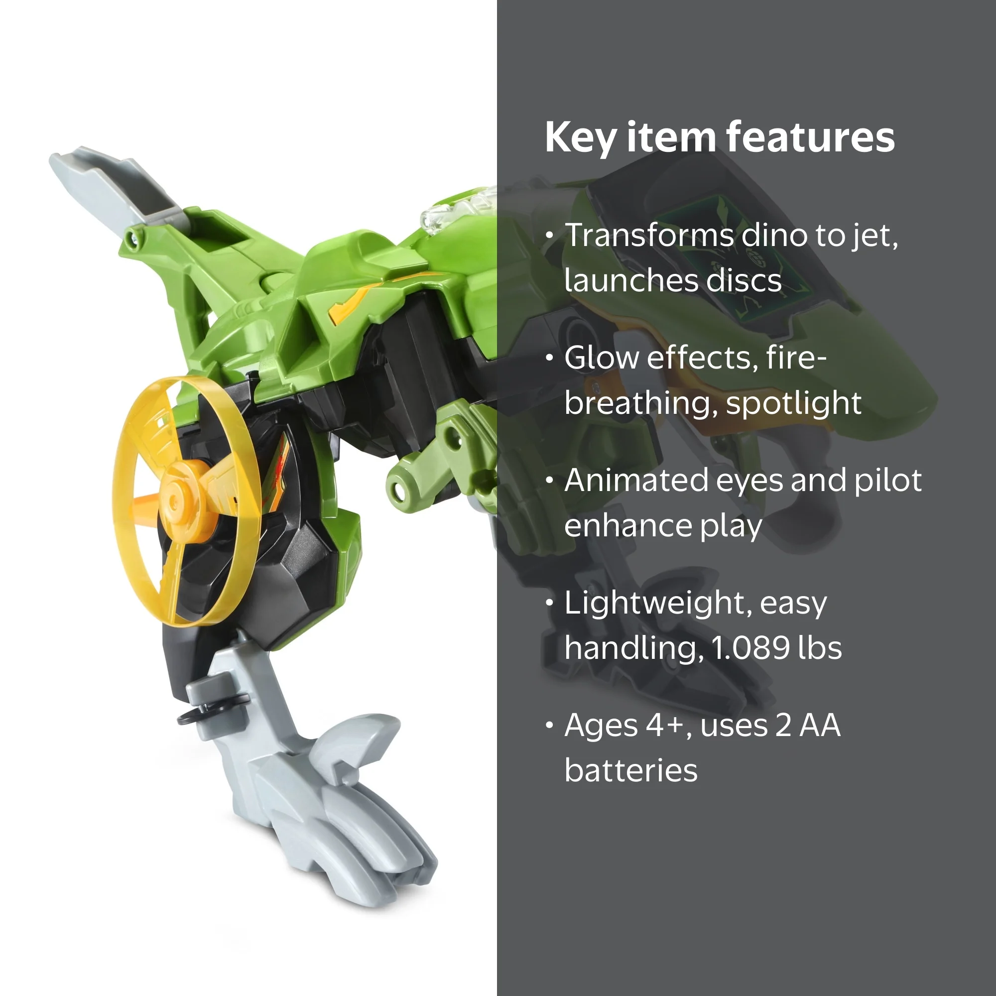 VTech® Switch & Go® Velociraptor Jet to Dino with Launching