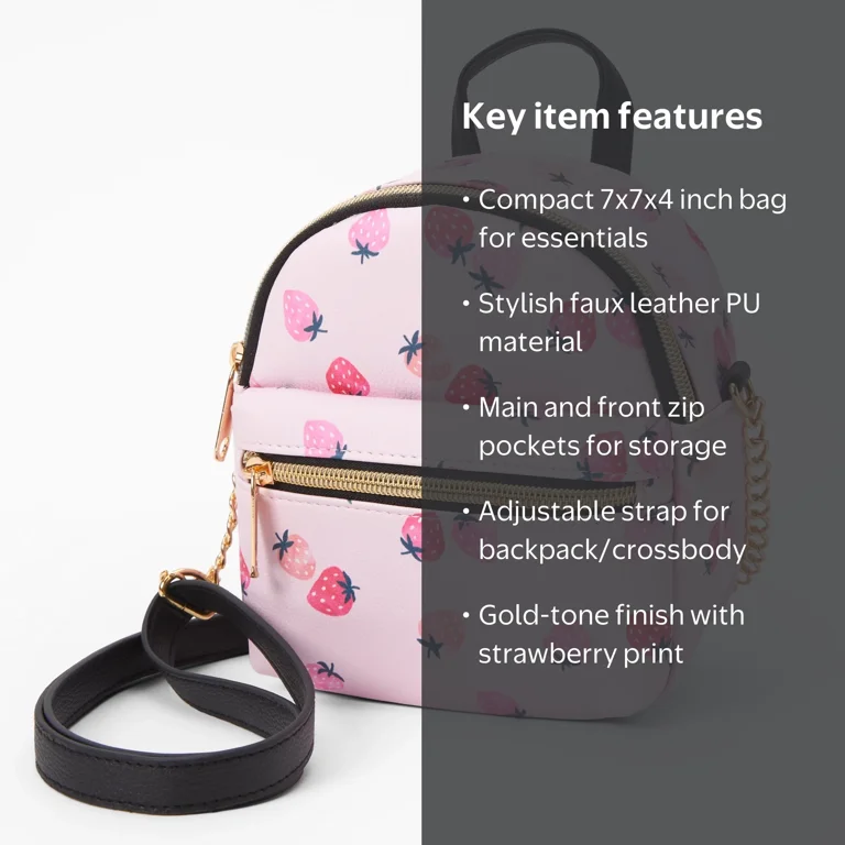 crossbody mini backpack 2 in 1 Bags for Women Men Sling Purse Faux Leather Cross Body Bag for Woman with 2 Deletable Straps and Wipes Pouch Large Front Chest Shoulder Bag Purses Faux leather (polyurethane) New Fashion Women's Small Backpack,