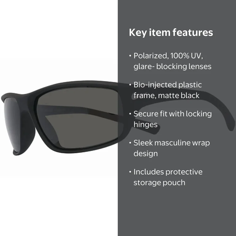 Nike Adrenaline P Polarized Men's Matte Black Sport Wrap