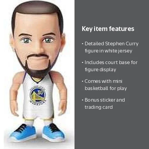 ZURU Surprise NBA Ballers Stephen Curry Figure White Home Jersey