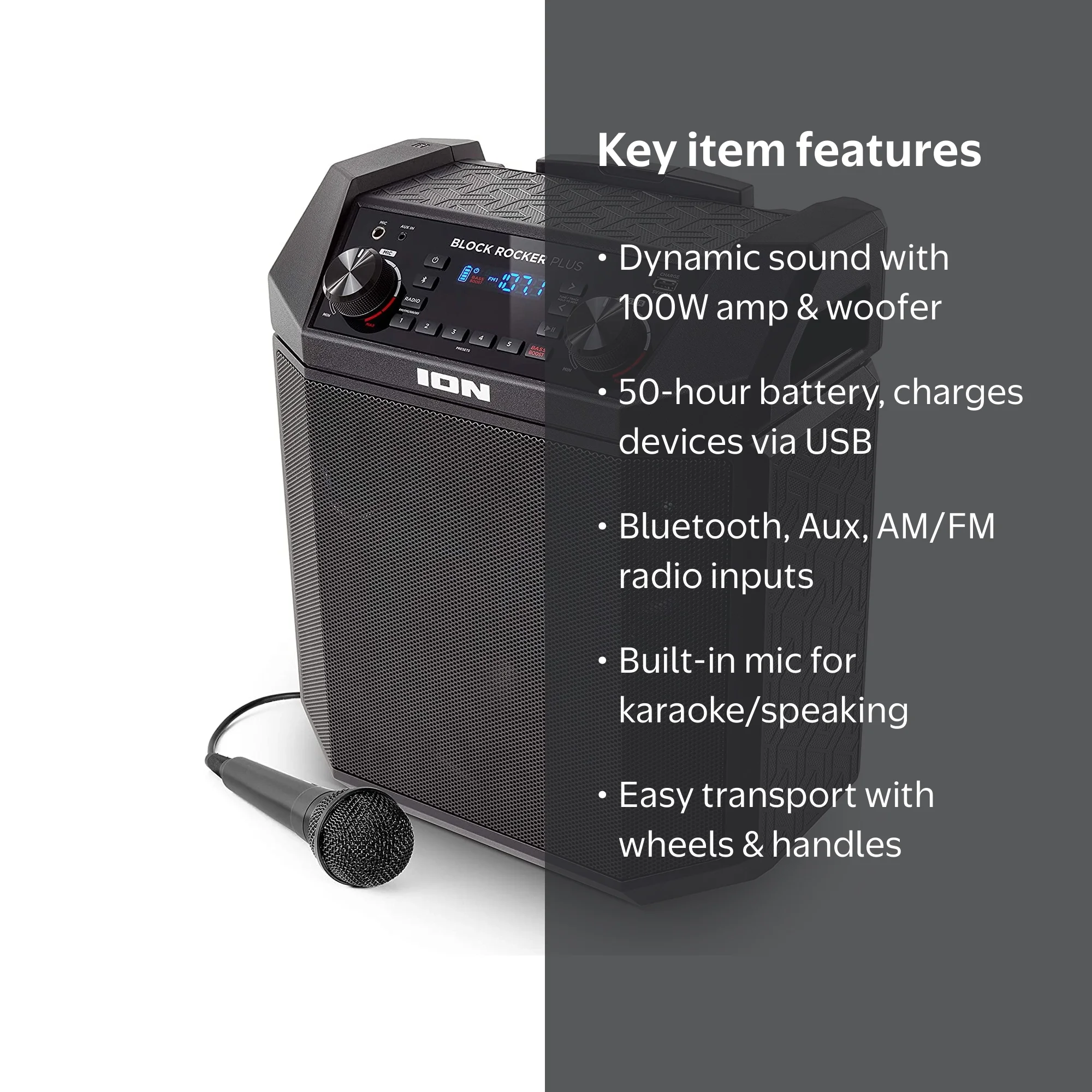iON Block Rocker Plus Portable Speaker - Walmart.com