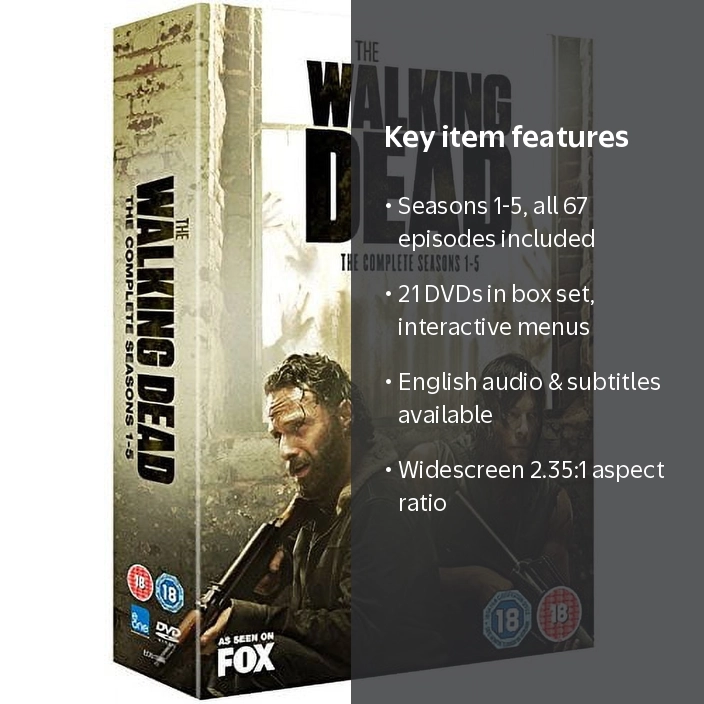 The Walking Dead DVD Complete Series, PAL Region 2, 21-Disc Set