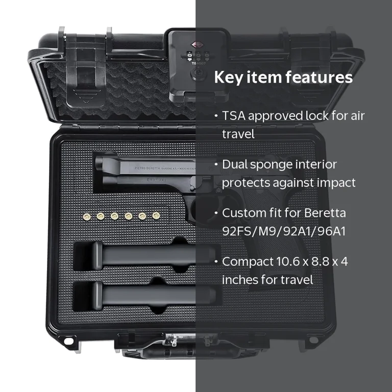 Kinghardcase Waterproof Firearm Case for Beretta 92FS/M9 - Walmart.com