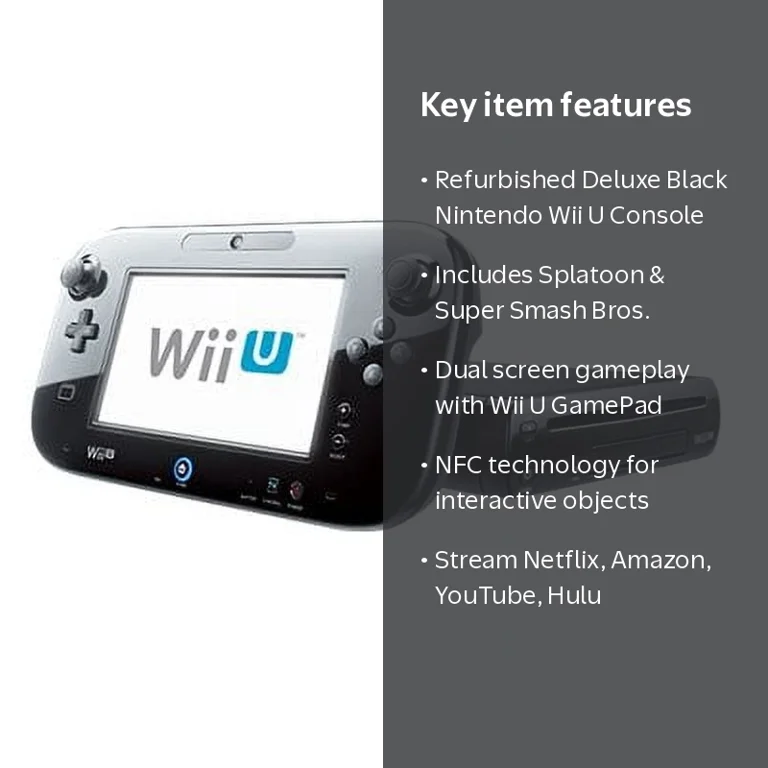 Free Shipping! Restored Nintendo Wii U - Smash Splat Wii U Deluxe
