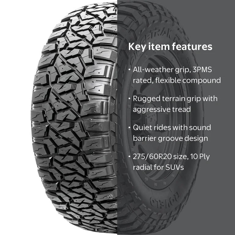Rovelo RidgeTrak R/T RT01 275/60R20 Rugged Terrain 10Ply - Load E