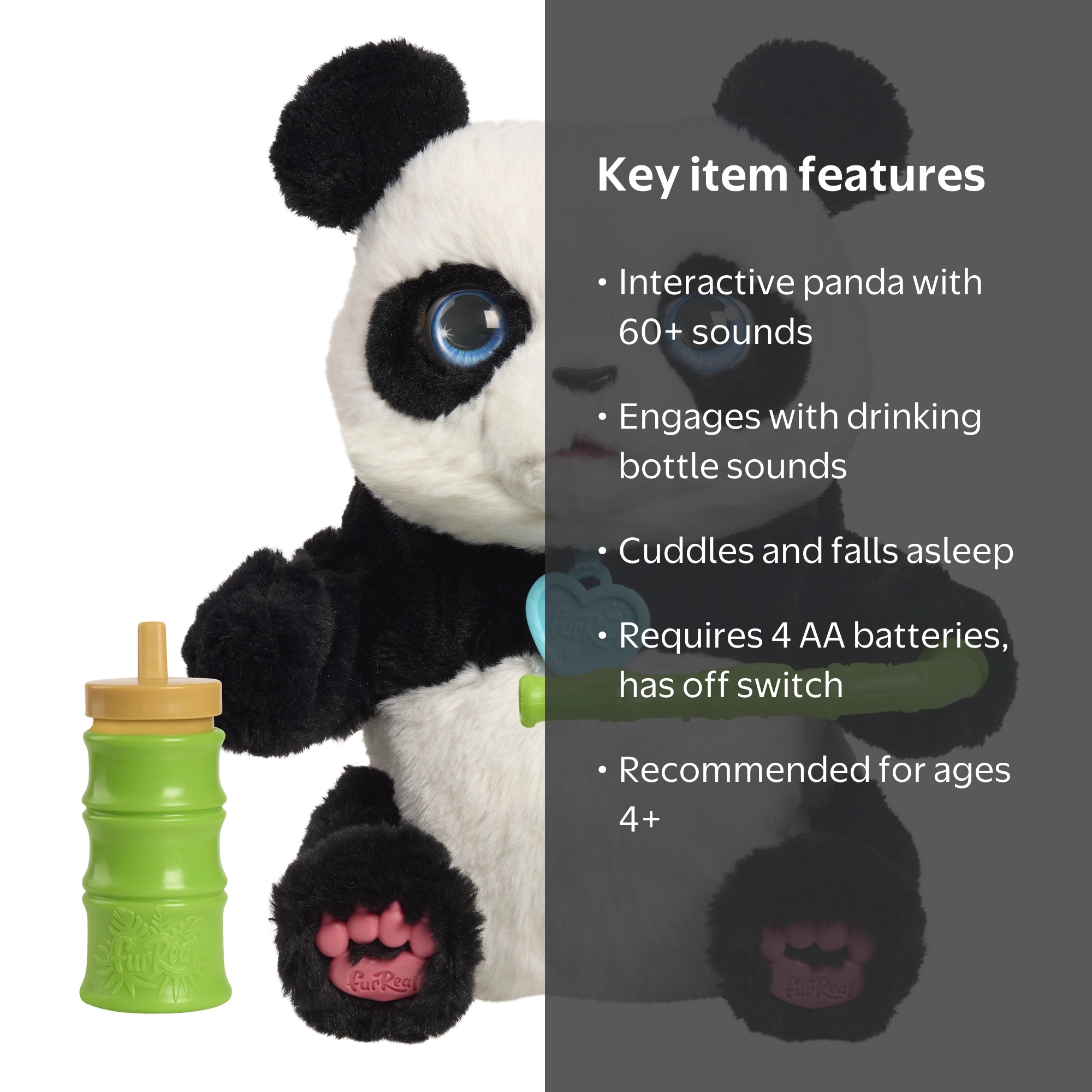 FurReal, Interactive Plush Toy, Coco the Tumbling Panda 10.5 inch