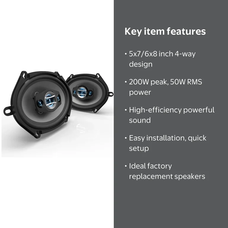 Scosche HD57684 - HD Speakers | Speakers for Cars | 5