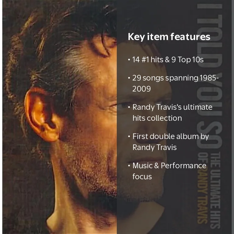 Randy Travis, CD, I Told You So The Ultimate Hits of Randy Travis
