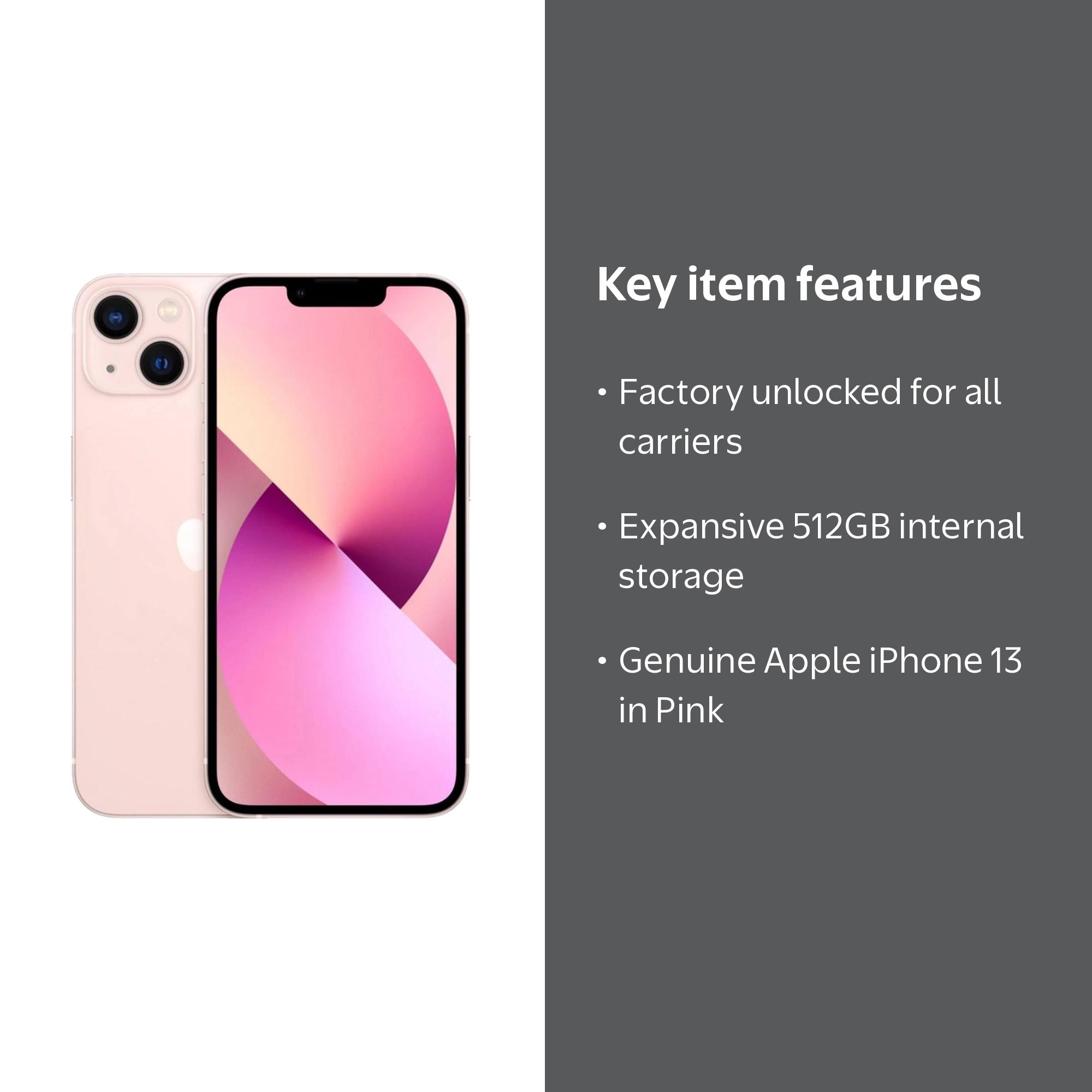 Open Box Apple iPhone 13- Carrier Unlocked -512 GB Pink - Walmart.com
