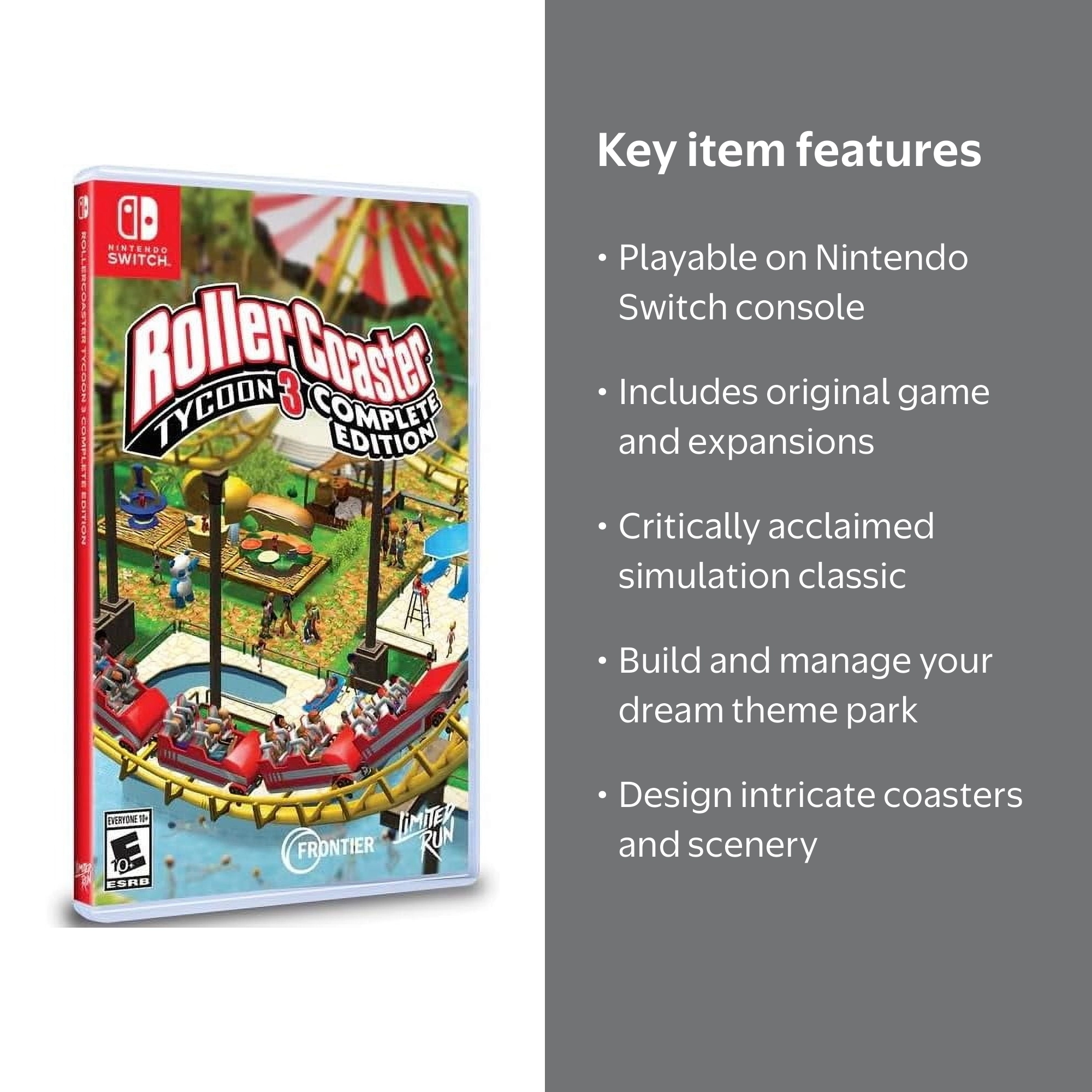 RollerCoaster Tycoon 3 Complete Edition for Nintendo Switch