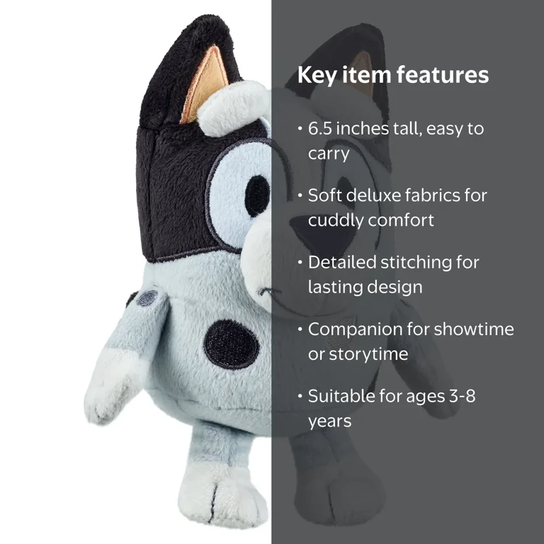 Bluey Friends Peluche - Muffins Baby Sister Chaussettes - Peluche Bluey Friends Peluche - Muffins Baby Sister Chaussettes - Peluche
