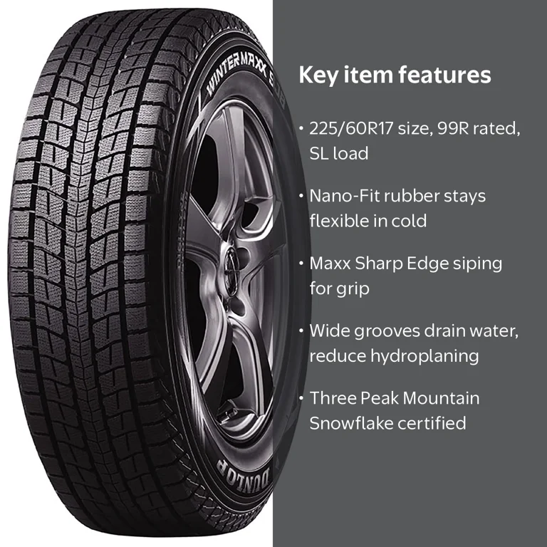 Dunlop Winter Maxx SJ8 Light Truck Tire 225/60R17 99R - Walmart.com
