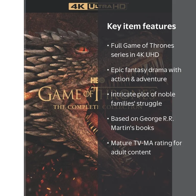 HBO, Game of Thrones, The Complete Collection, Box Set - Walmart.com