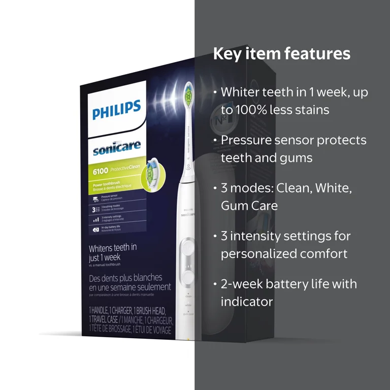 Philips Sonicare ProtectiveClean 6100 Electric Toothbrush