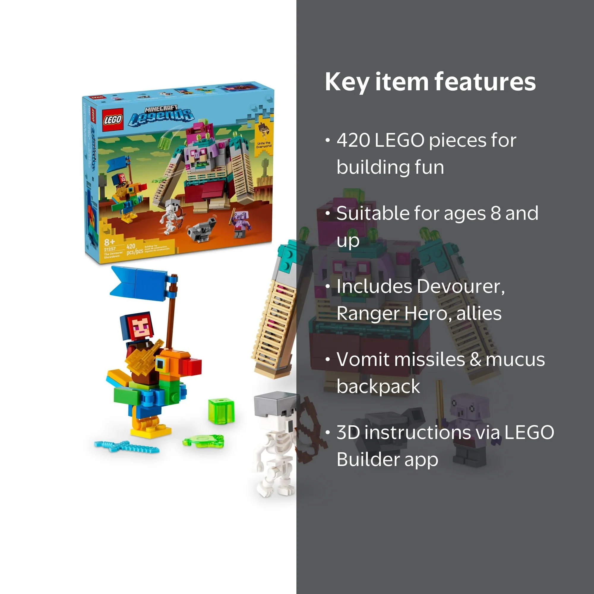 LEGO Minecraft Legends The Devourer Showdown Set, 21257 - Walmart.com
