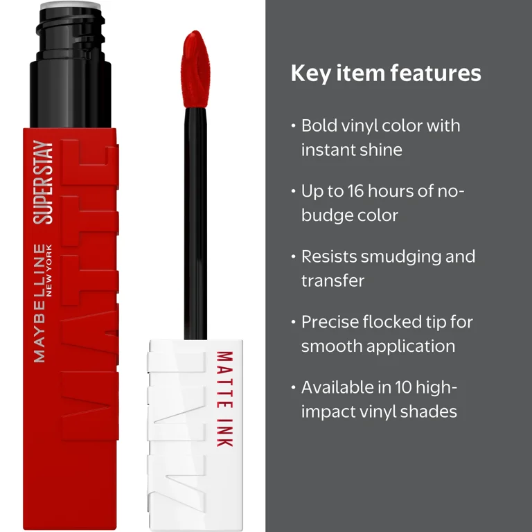 Maybelline Super Stay Matte Ink Liquid Lipstick Exhilarator Long