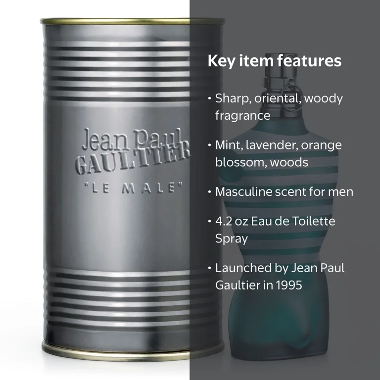 Jean Paul Gaultier 4.2 Edt Sp for Men, 4.2 oz, Oriental Woody