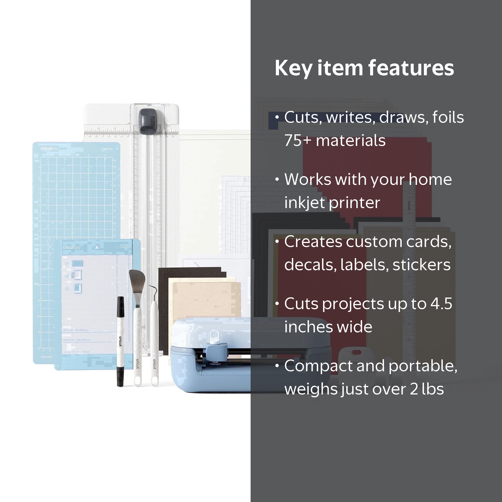 Cricut Joy™ 2 + Smart Die-cutting Machine Essential Bundle, Blue