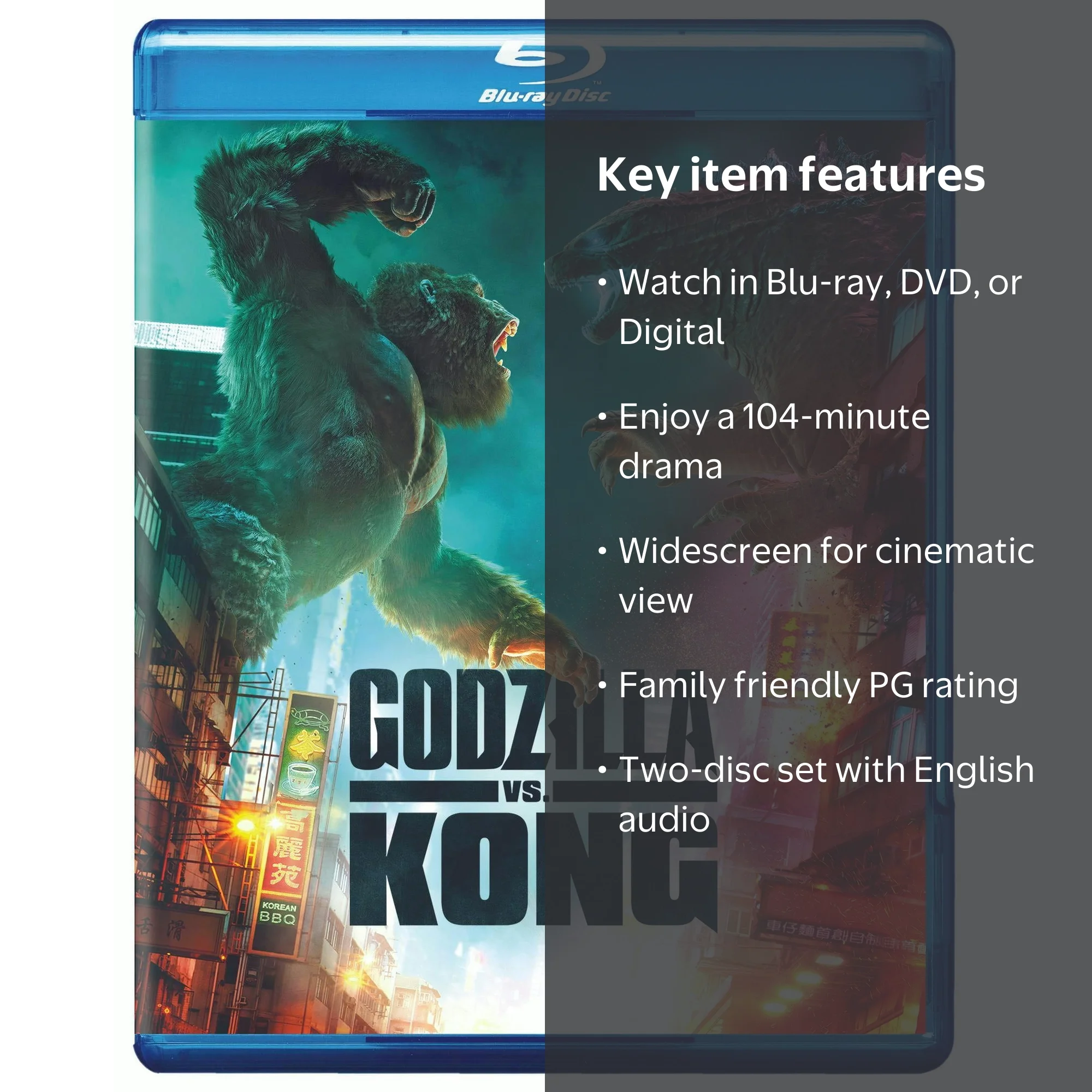 Warner Bros. Godzilla vs. Kong: King Monsters Movie Set (Blu-ray