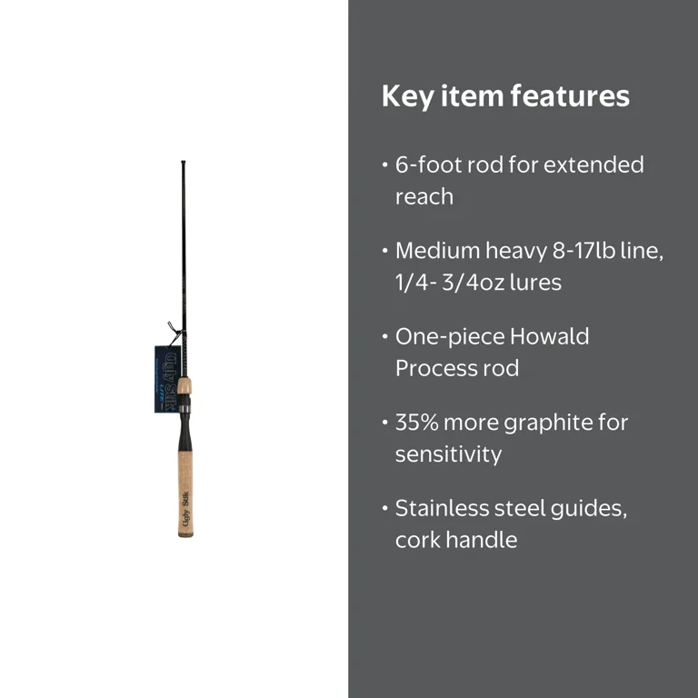 6 ft one piece fishing pole Bigchub 3-Piece Portable Carbon Fiber Fly Rod, ft, 0/1wt, Fast Action, Lightweight for Freshwater Stream Travel : Sports & Outdoors and right Fiblink 1-Piece Saltwater Offshore Trolling