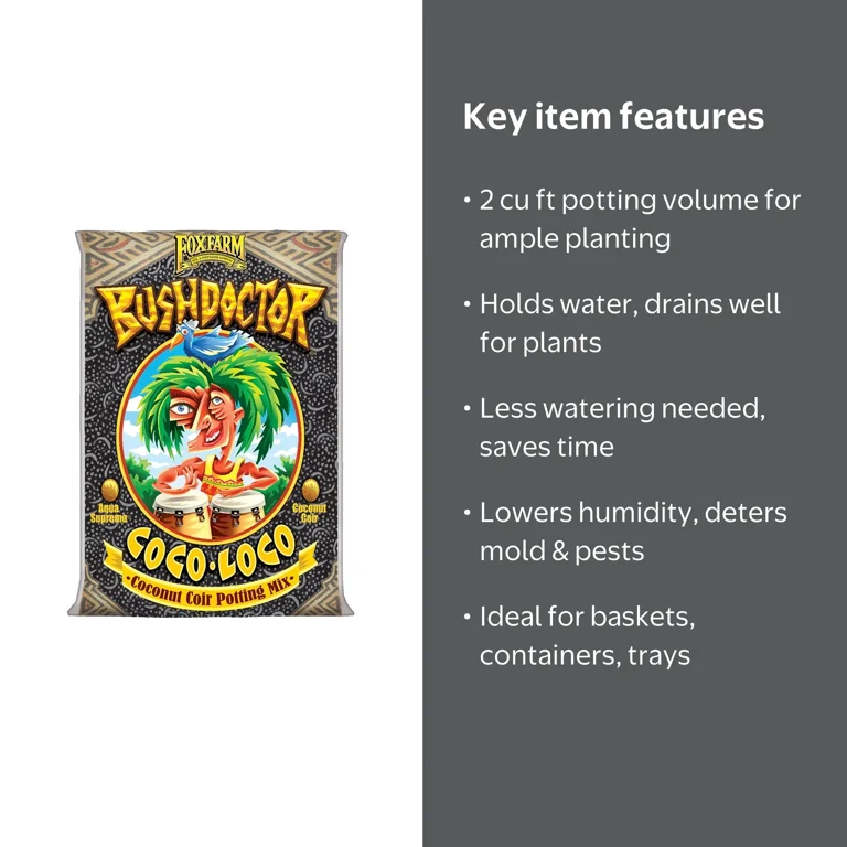 FoxFarm, Bush Doctor Coco Loco Plant Garden Soil, 2 cu ft