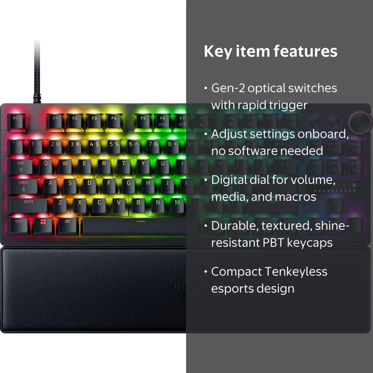 Razer Huntsman V3 Pro TKL Tenkeyless Analog Optical Esports
