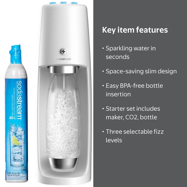 SodaStream One Touch Fizz Machine System, Sparkling Water Maker