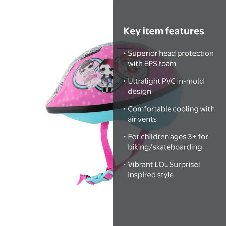 amazon child bike helmet Best Sellers: Best Kids' Helmets Features like PinchGuard buckle and nine vents help keep heads ventilated while your little one cruises the neighborhood Lol Surprise 2D Kids Bike