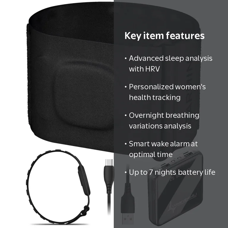 Garmin Index Sleep Monitor (L/XL) – Smart Sleep Band with Advanced