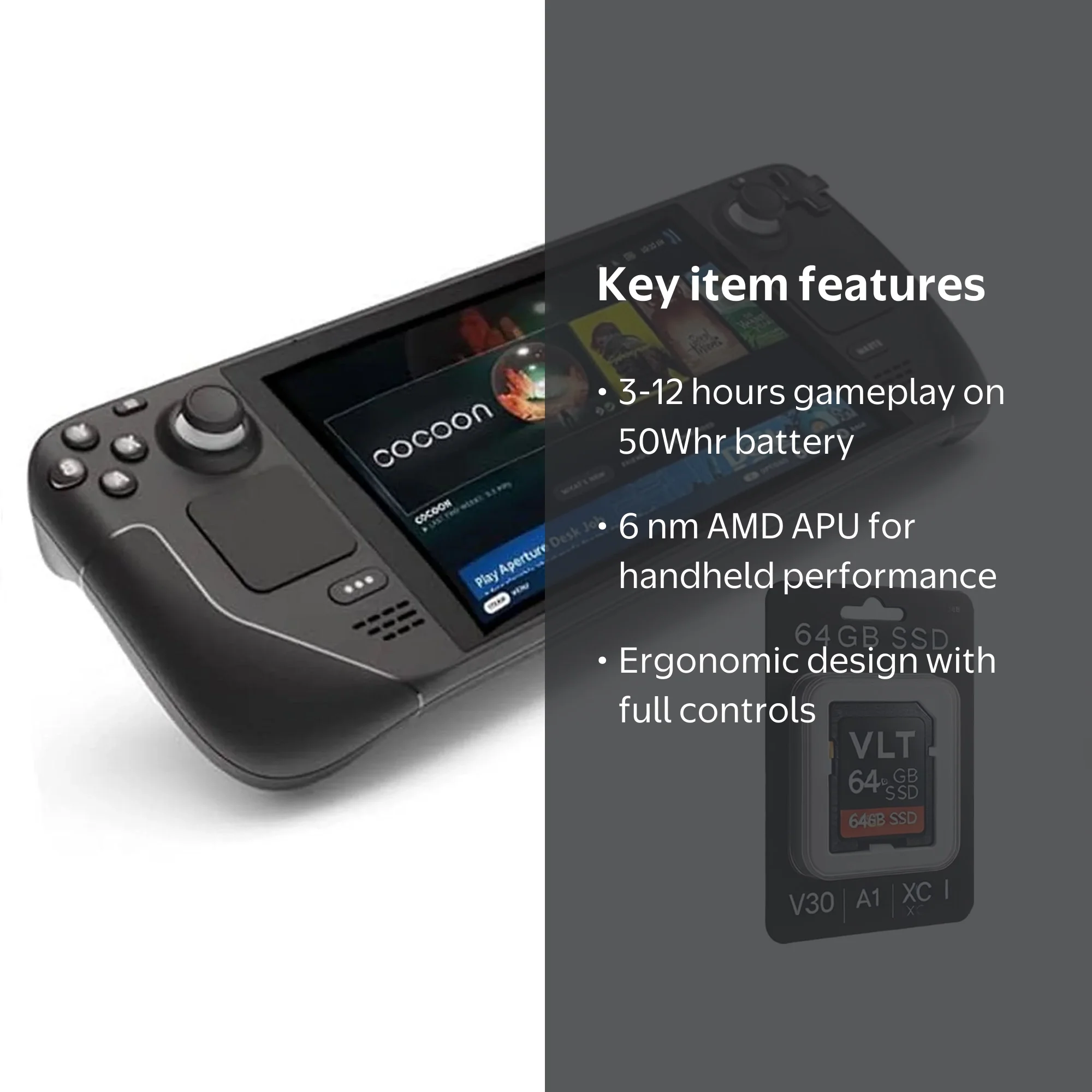 Valve Steam Deck OLED 1TB ＋ ドッキングステーション Valve Steam Deck OLED 1TB Handheld Gaming Console with VLT 64GB SD