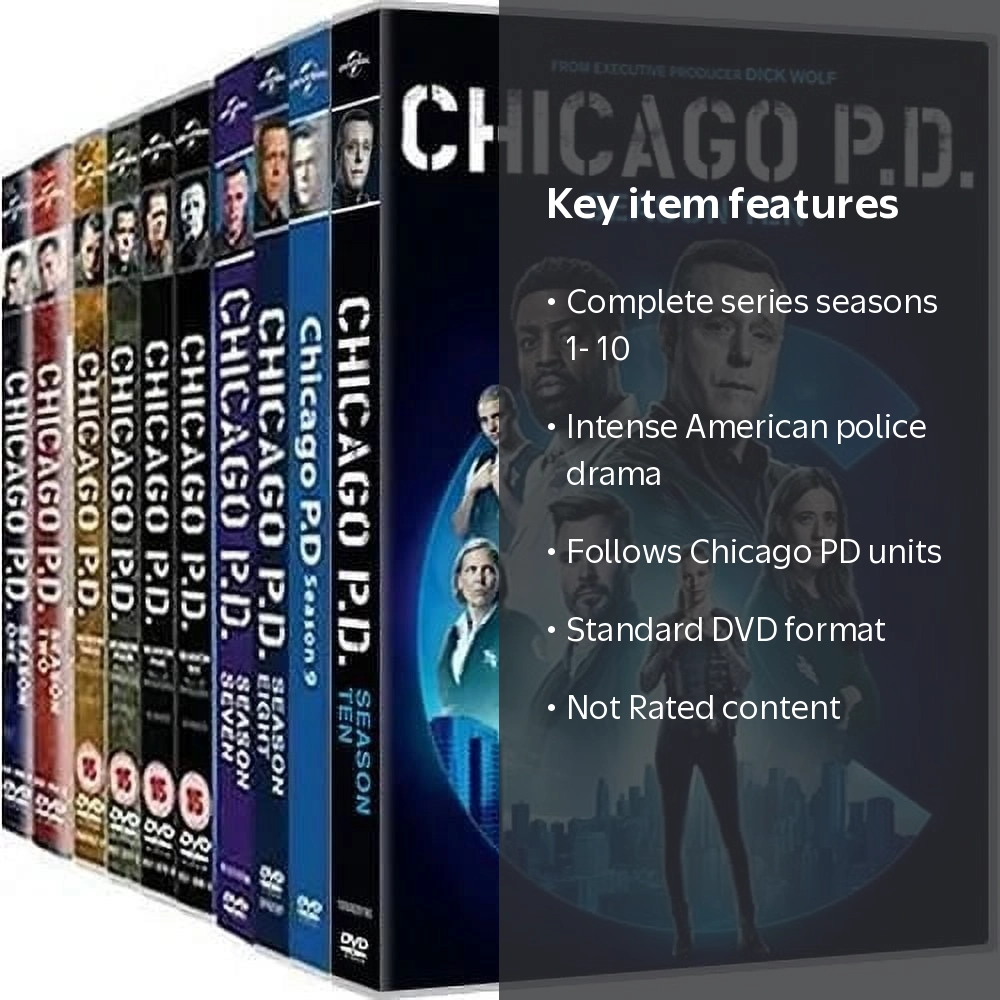 『シカゴP.D』シーズン1～FINAL 全38巻セット レンタル使用済DVD Chicago PD Complete Series Seasons 1-10 TV Show Box Set (DVD