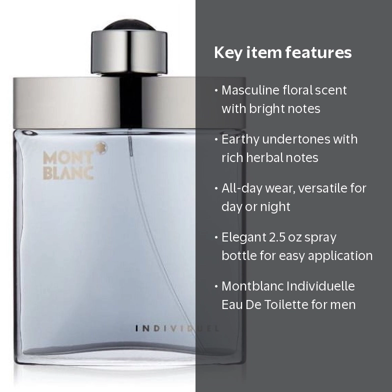 Montblanc, Individuelle Eau De Toilette Spray, 2.5 Oz - Walmart.com