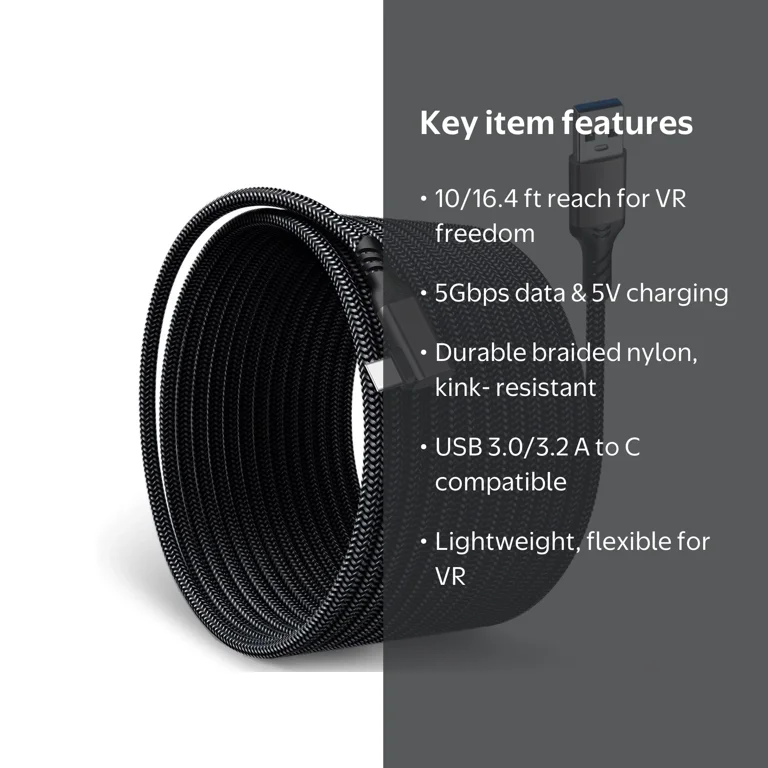 Prociv, VR Link Cable, 16.4FT, High-Speed Data Transfer - Walmart.com