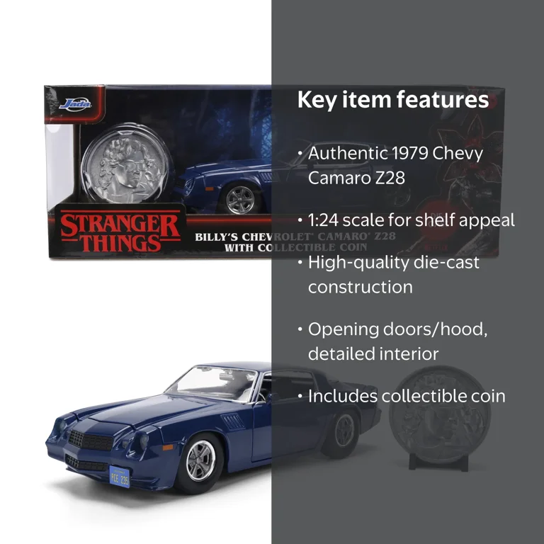 Jada Toys Stranger Things Billy's Chevy Camaro Z28 Die-Cast Car, 1