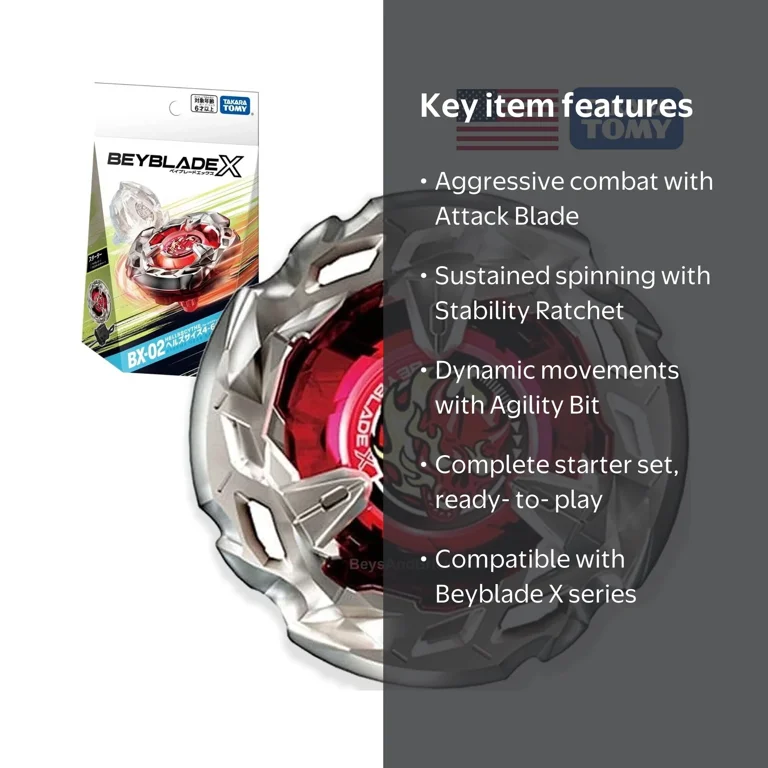 Takara Tomy Hellsscythe 4-60T Beyblade X Starter BX-02 - Walmart.com
