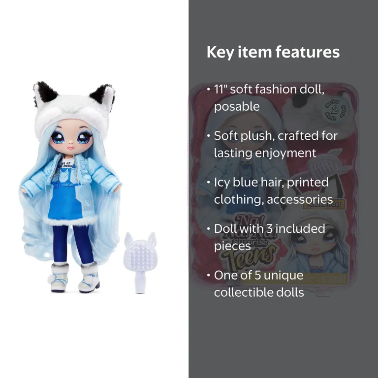 Na! Na! Na! Surprise Teens Fashion Alaska Frost Doll Playset, 3