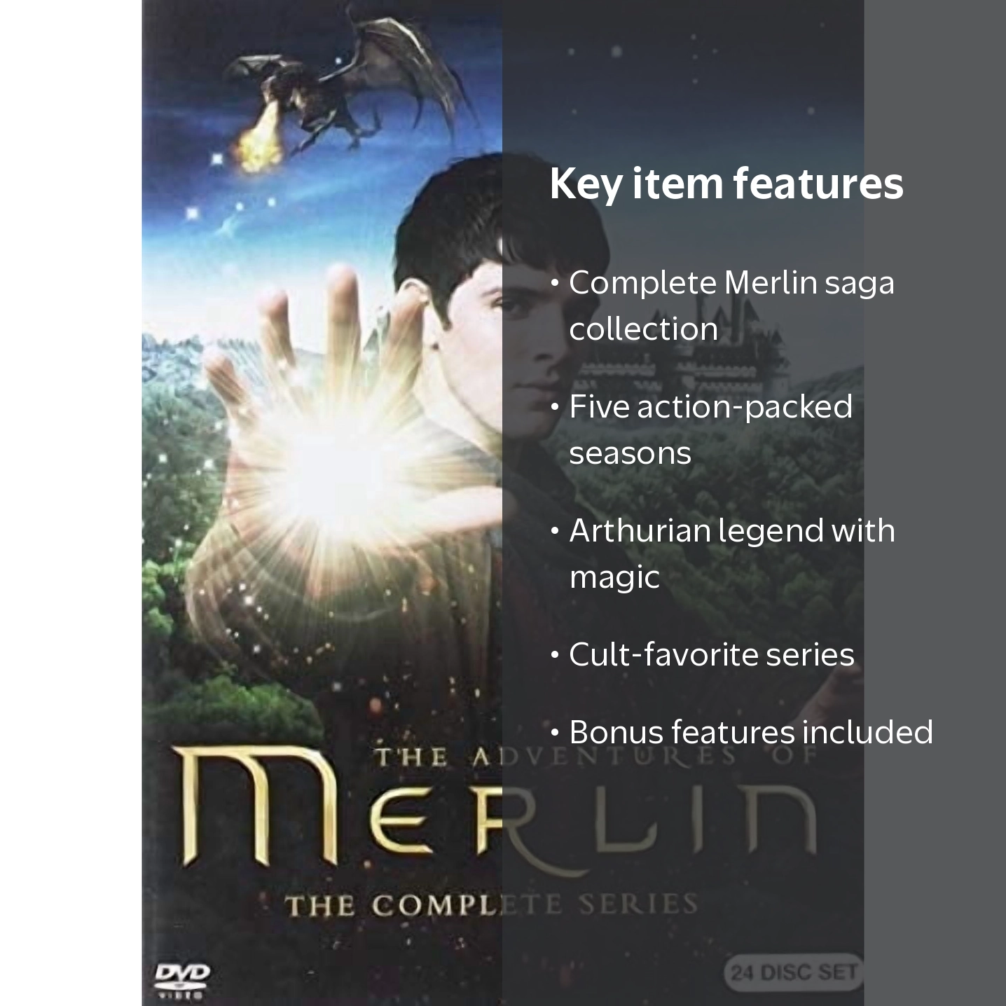 Merlin: The Complete Fantasy Series (DVD) - King, Castle, Movie