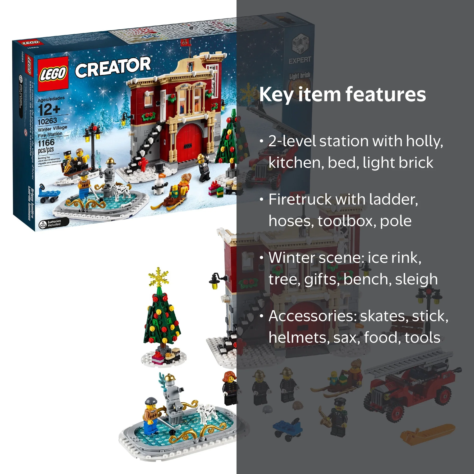 LEGO Creator Expert Winter Village Fire Station 10263 Building Set