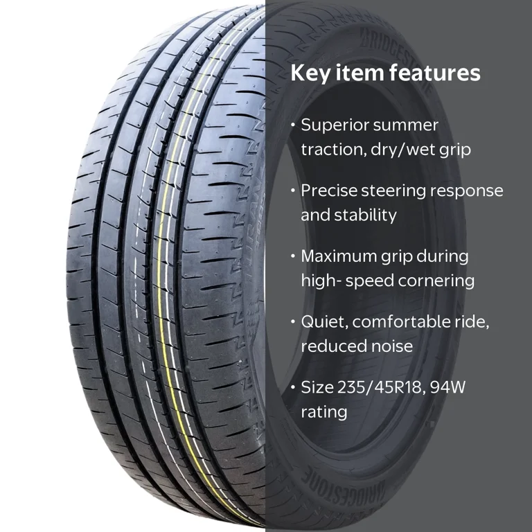 Bridgestone Turanza T005A Tire, 235/45R18 94W, High Performance
